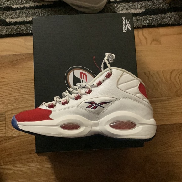 Reebok Question OG Mid Red Toe 2020 - Picture 10 of 13